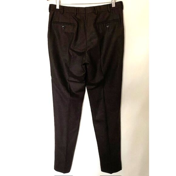 Lubiam Moda Italy Virgin Wool Tailored Fit Unfinished Hem Dress Pants 48R (M) - Picture 2 of 9